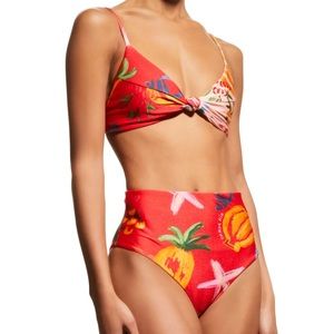Farm Rio mixed fruits bikini top